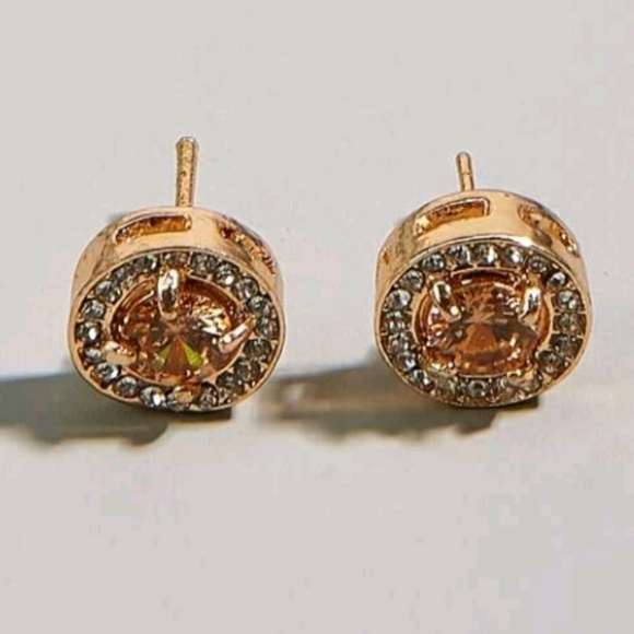 Faux Gem Rhinestone Studs - Picture 4 of 4